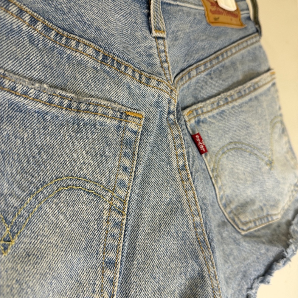 Denim Blue Women's Shorts 26 - Picture 6 of 8